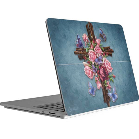 Brigid Ashwood Flower Cross Surface Laptop Studio Skin